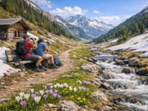 Wandern im Frühling - wenn die Natur erwacht / Frühling in den Alpen Wandern im Frühling - wenn die Natur erwacht / Frühling in den Alpen